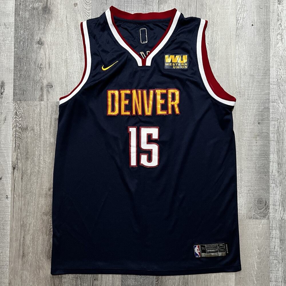 Nike Denver Nuggets Jokić #15 NBA Swingman Jersey Icon Edition Blue Size 56